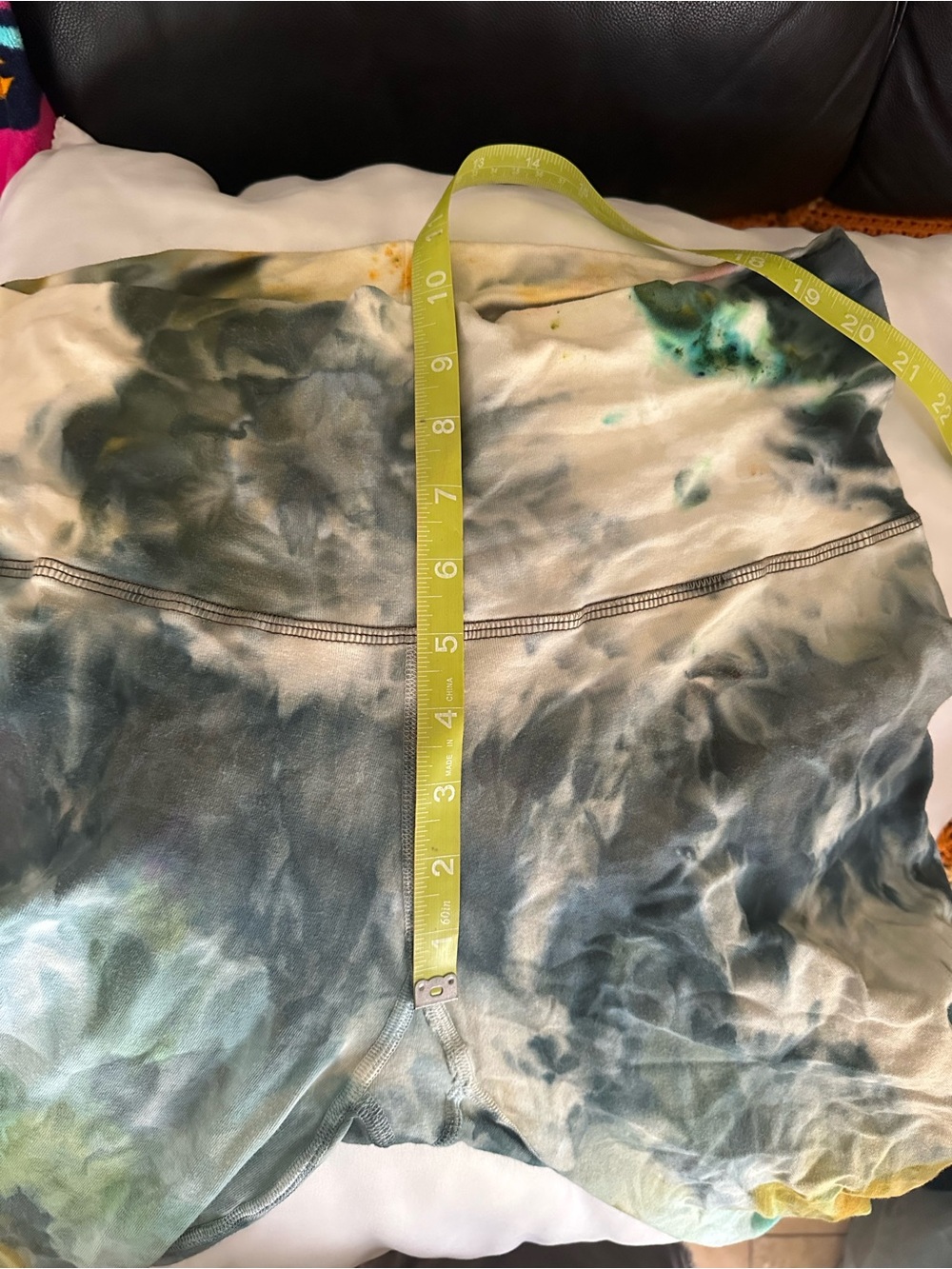 Tie-Dye cotton Crop Top & Flare Pants Set - Multicolor size large teeki fit - Picture 14 of 16